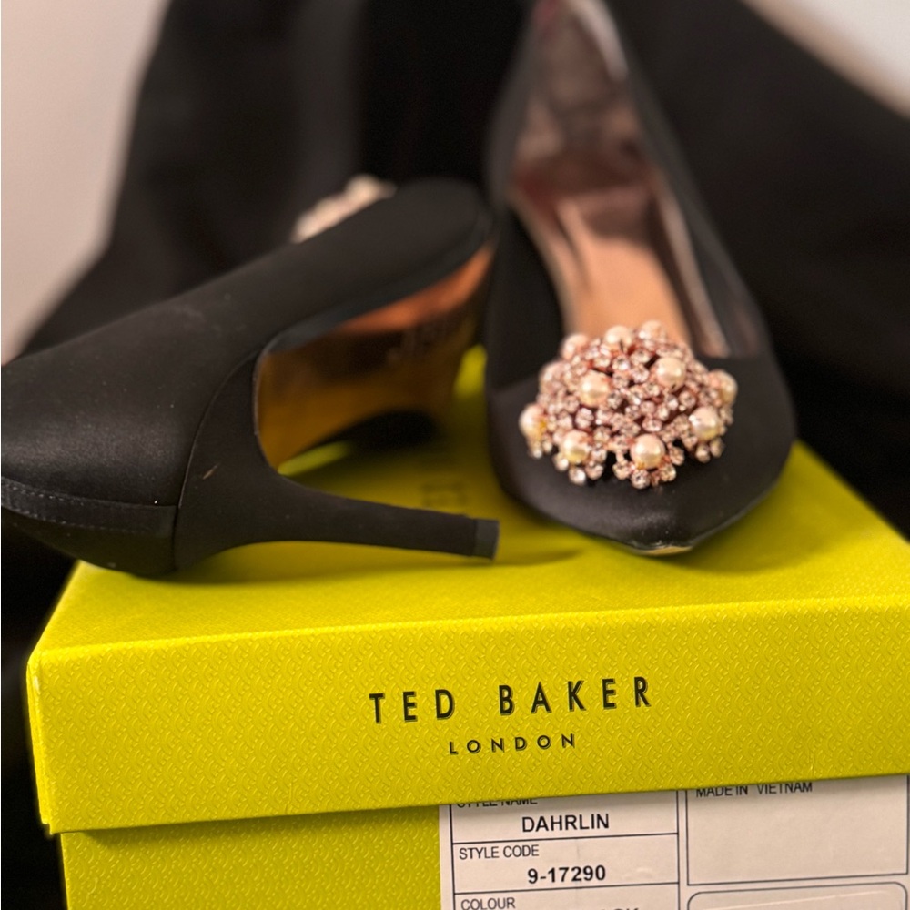 Ted Baker Black Embellished Women's Heels